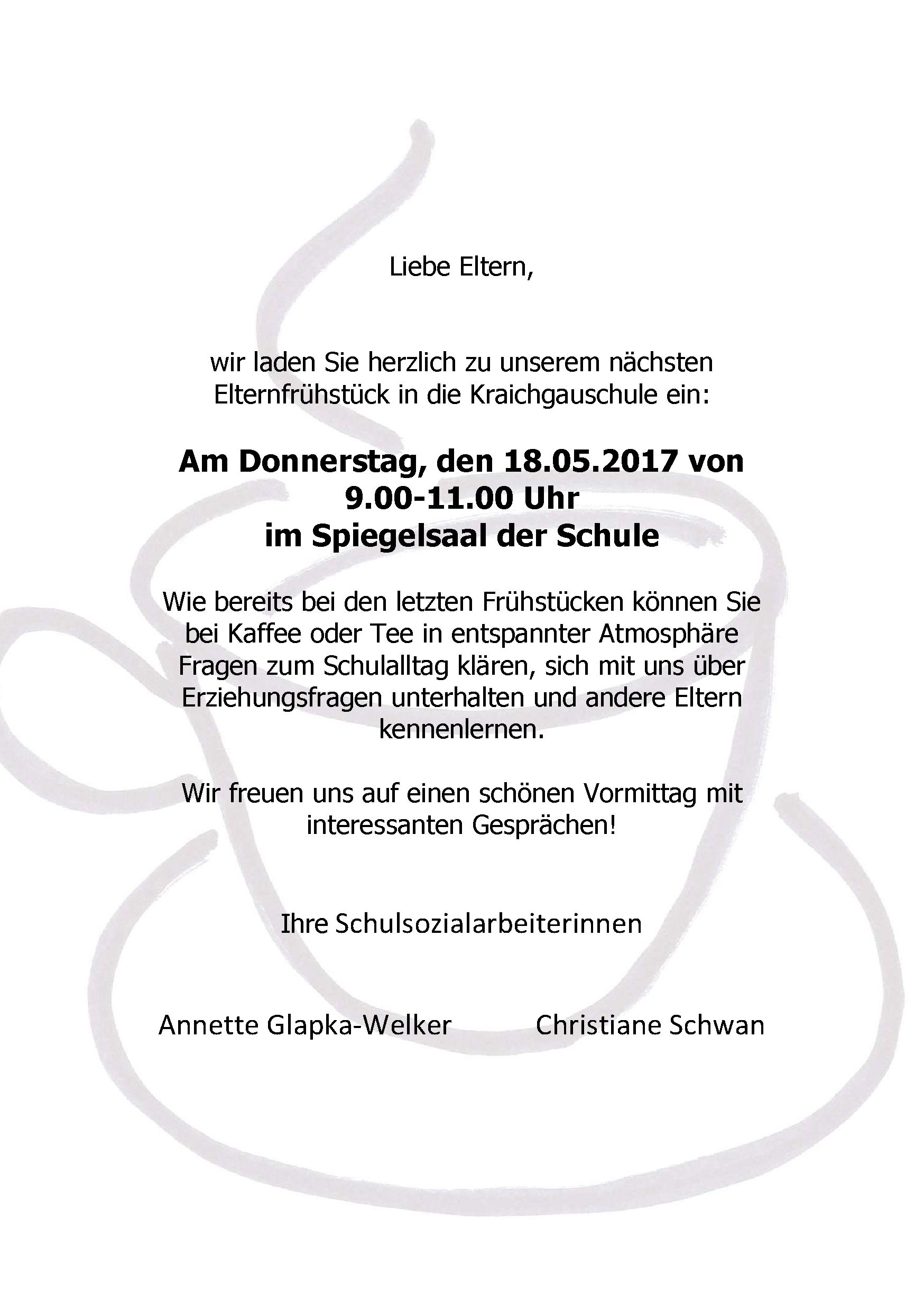 Einladung kennenlernen schule