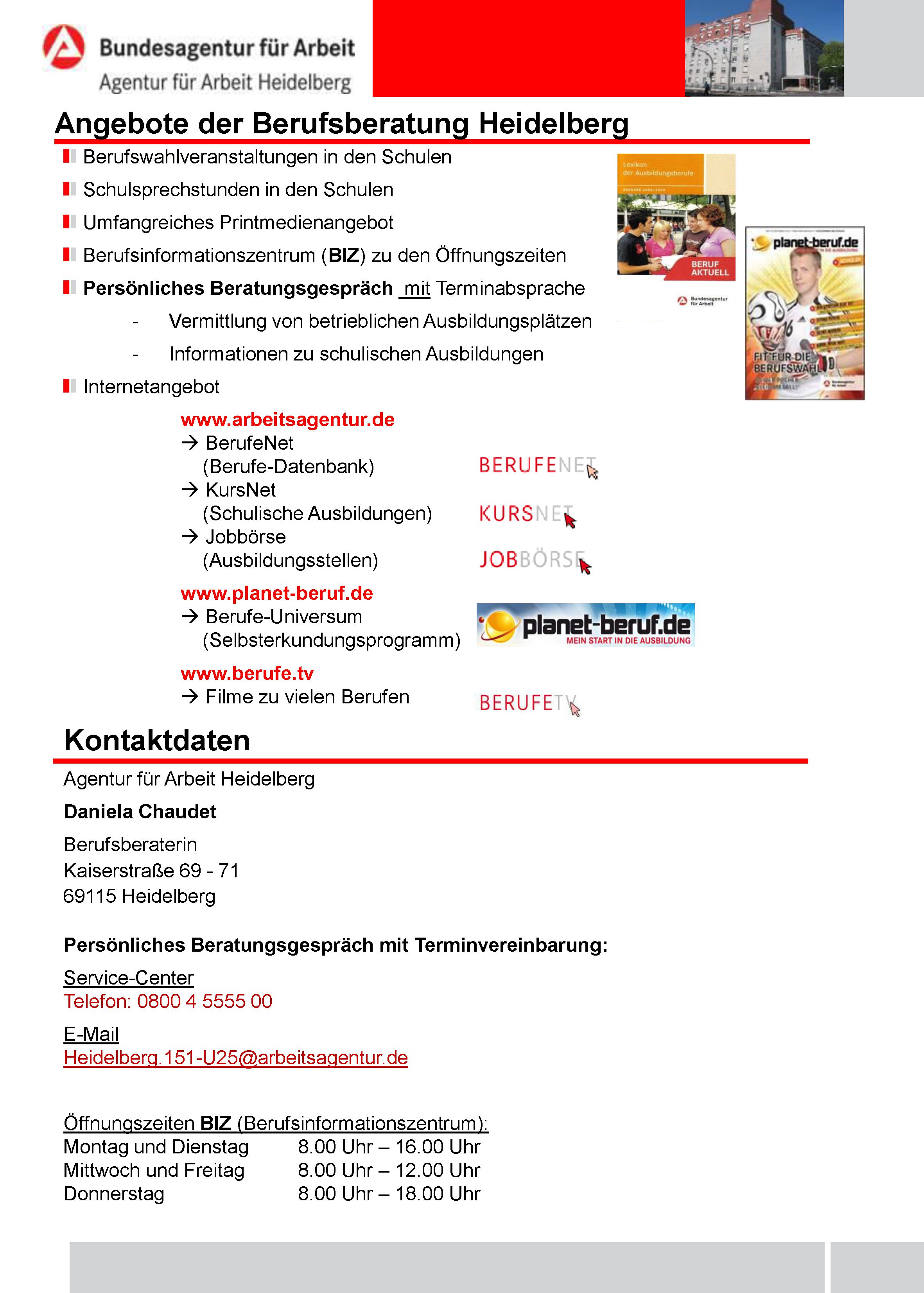 Berufsberatung Kraichgauschule Muhlhausen
